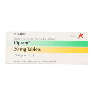 Picture of Cipram 20mg Tab 1x14s